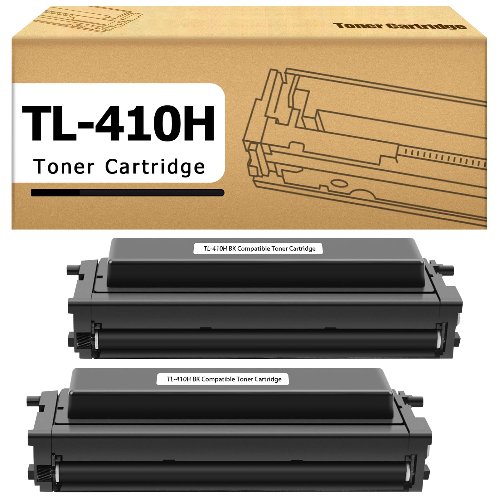 CYMBAINK Compatible TL410H TL-410H 2 Black Cartridge 3000 Pages for Pantum P3010 P3300 M7100 M7300 M7200 M6800 M6700 P3010DW Wireless Printer