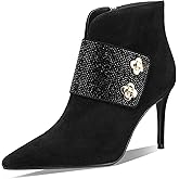 TDD Sexy Dress Stiletto Booties for Women Pointed Toe Ankle Boots