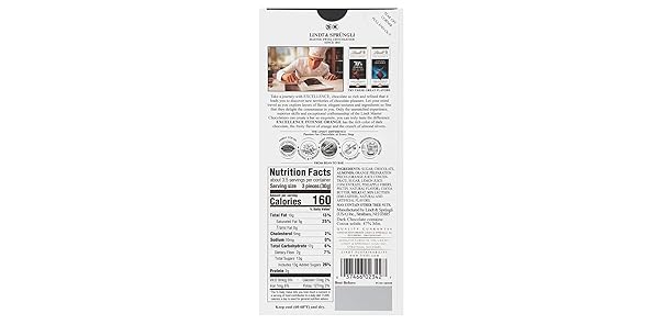 LINDT CHOC BAR EXC ORANGE INTEN2