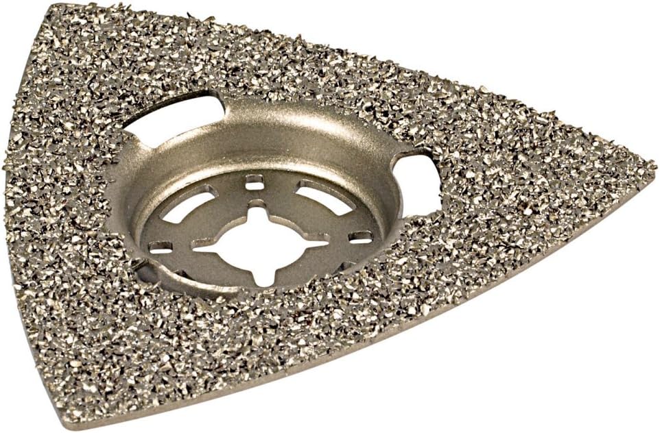 wolfcraft Tungsten Carbide Coated Sanding Plate "PRO", Universal Receptacle I 3994000, Schwarz