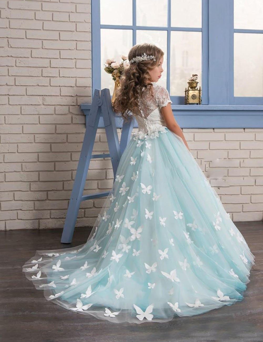 butterfly communion dress