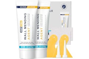 Hupeyna Drywall Repair Kit, 2 Pack Spackle Wall Repair, Drywall Patch Repair Kit with Scraper, Fast-Drying Wall Mending Agent, Effortlessly Fill Wall Surface Hole and Cracks Solution