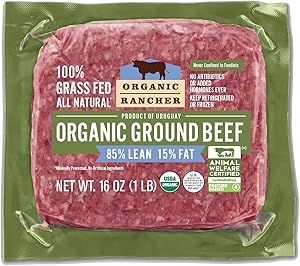 Organic Rancher, Organic Ground Beef 85% Lean/15% Fat, 16 Ounce