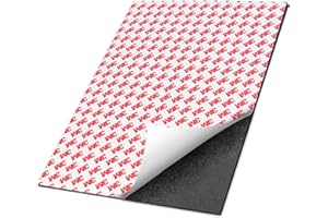 STTMGN High Energy 80 Mil Magnetic Sheet With 3M Adhesive Backing, 8.5x11 Inches Anisotropic Flexible Rubber Magnets (1 Piece)