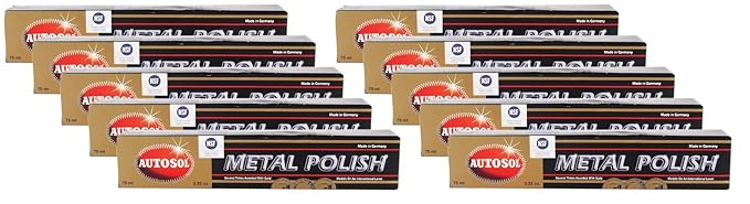 10x AUTOSOL Metal Polish Edel Chromglanz Metall Politur Chrompolitur 75 ml