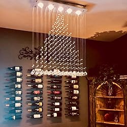 Contemporary Modern Crystal Rain Drop Chandelier