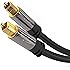 KabelDirekt Optical Digital Audio Cable (10 Feet) Home Theater Fiber Optic Toslink Male to Male Gold Plated Optical Cables Best For Playstation & Xbox - PRO Series
