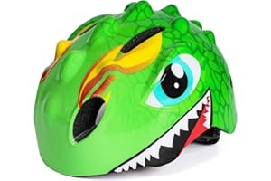 VICTGOAL Kids Bike Helmet for Boys Girls, Lightweight 3D Toddler Bike Helmet Age 3-8, Adjustable Infant Bicycle Helmet for Mu