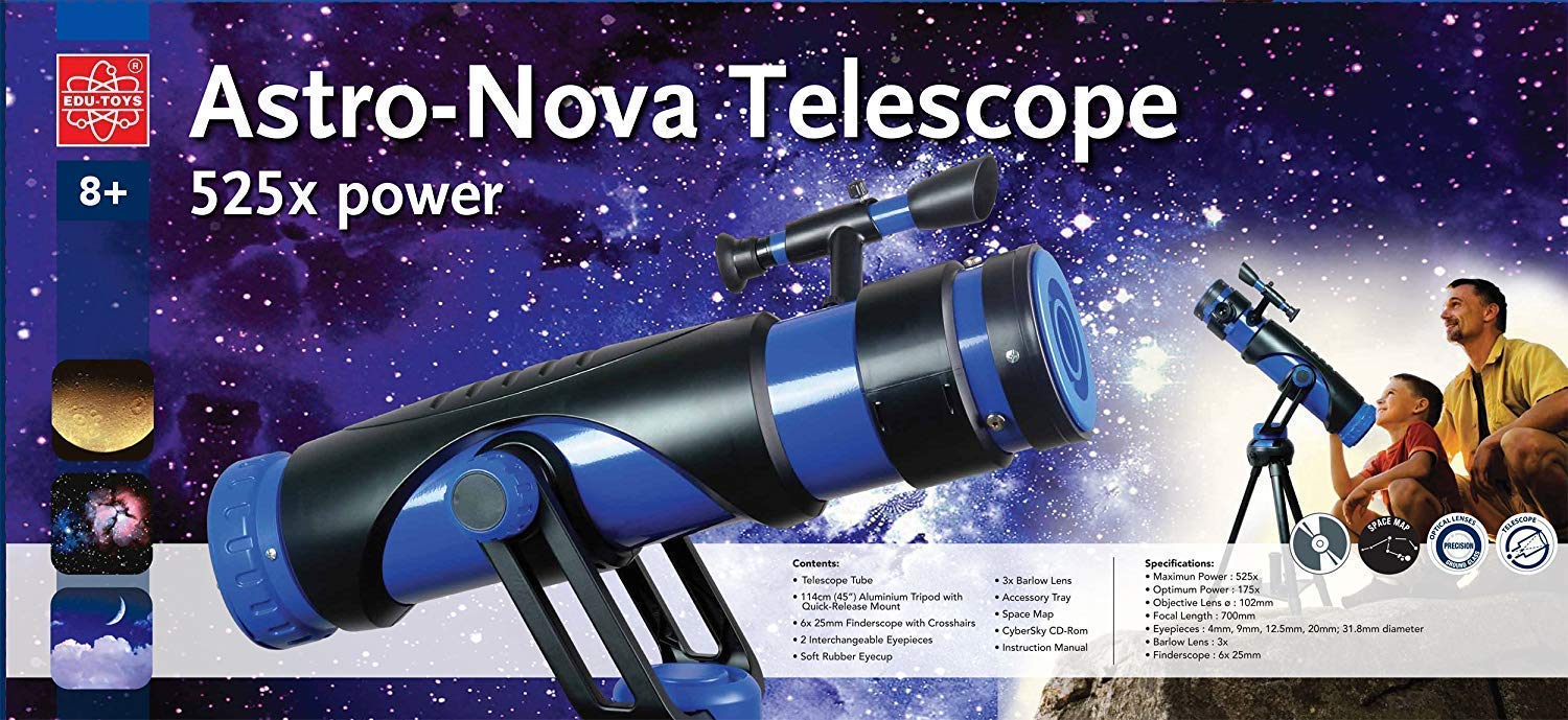Edu Toys Reflector Reflector Telescope AstroNova 700/102mm Telescope