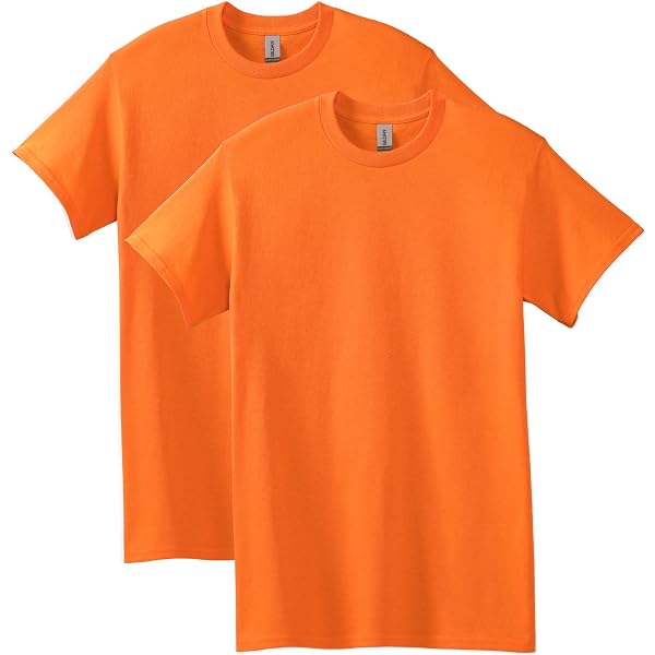 Gildan Heavy Cotton Youth T-Shirt – Tennessee Orange, Medium, 100% Cotton Basic Tee - View #5