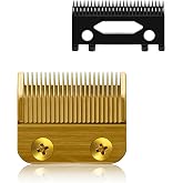 Lutinhus Replacement Blades for FX870 Clippers, Replacement Clipper Blades Compatible with Barberology FX870/FXF880/FX810/FX825/FX673N, Gold