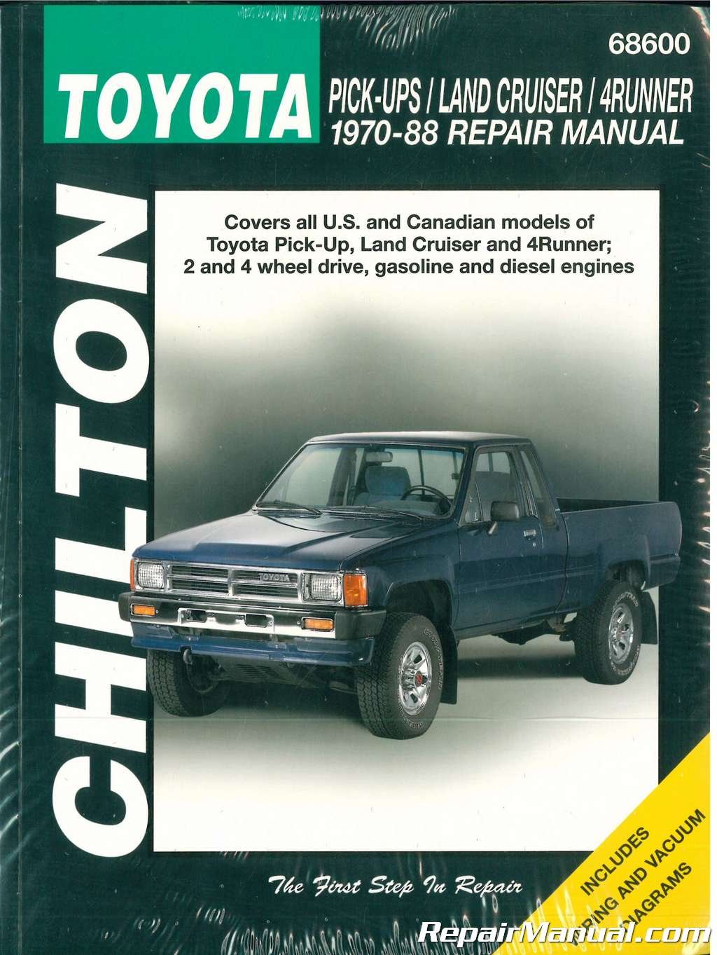 CH68600 Chilton Toyota Pick-ups Land Cruiser 4Runner 1970-1988 Repair Manual:  Manufacturer: Amazon.com: Books