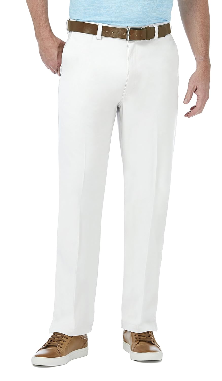 Buy Haggar Men's Performance Plain Cool 18 Pro Golf Pant, White