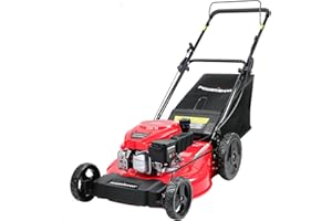 PowerSmart Gas Lawn Mower 21-Inch 144cc OHV Engine 2-in-1 Push Mower with Bagging