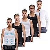 MEETYOO Mens Mens Compression Shirt Slimming Undershirt for Men Shapewear Gynecomastia Compression Shirt Men Body Shaper