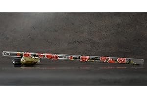 HALL CRYSTAL FLUTES Hall Crystal Flute 11914 - Inline Glass Flute in F - Rose/Gold