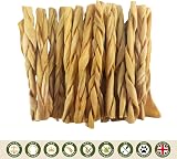 Britten and James 20 Thin Braided Lamb Headskin Sticks for Dogs 280g view 4