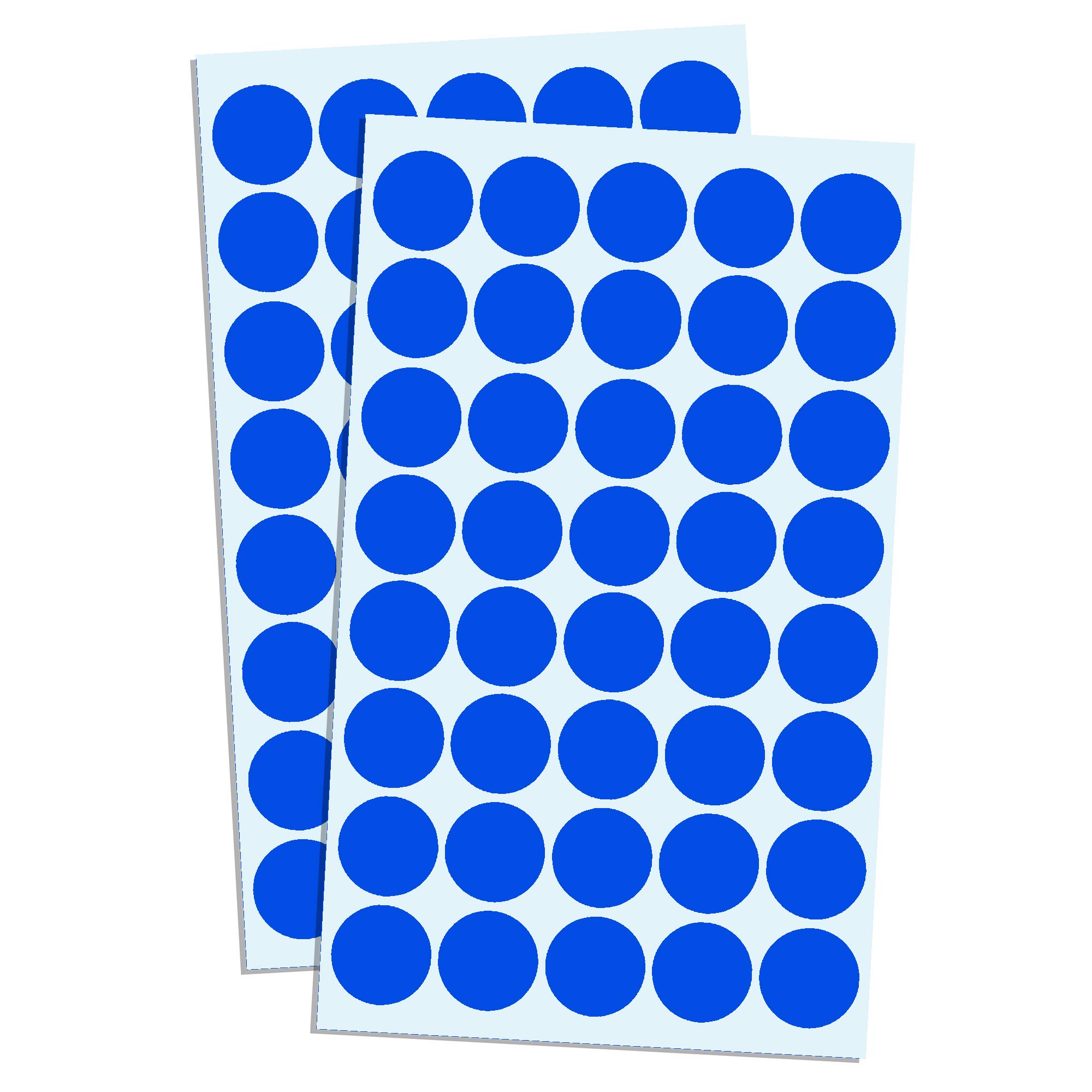 2000 Pieces, 20mm - Blue Dot Stickers, Sticky Dots Round Circle Spot Labels