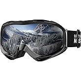 OutdoorMaster OTG Ski Goggles - Over Glasses Ski/Snowboard Goggles for Men, Women & Youth - 100% UV Protection
