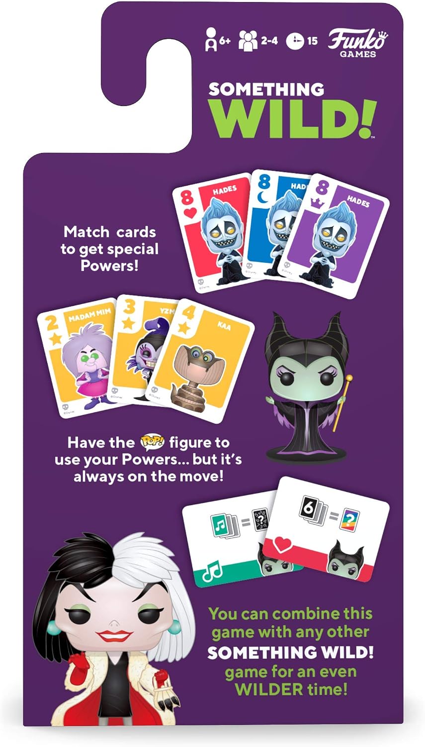 Funko Something Wild Family Card, Villains Disney(Includes Collectable Mini POP!) Ideal For Children Ages 6 And Up - Image 3
