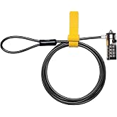 Kensington Combination Ultra Cable Lock for Laptops and Other Devices (K64675US),Silver