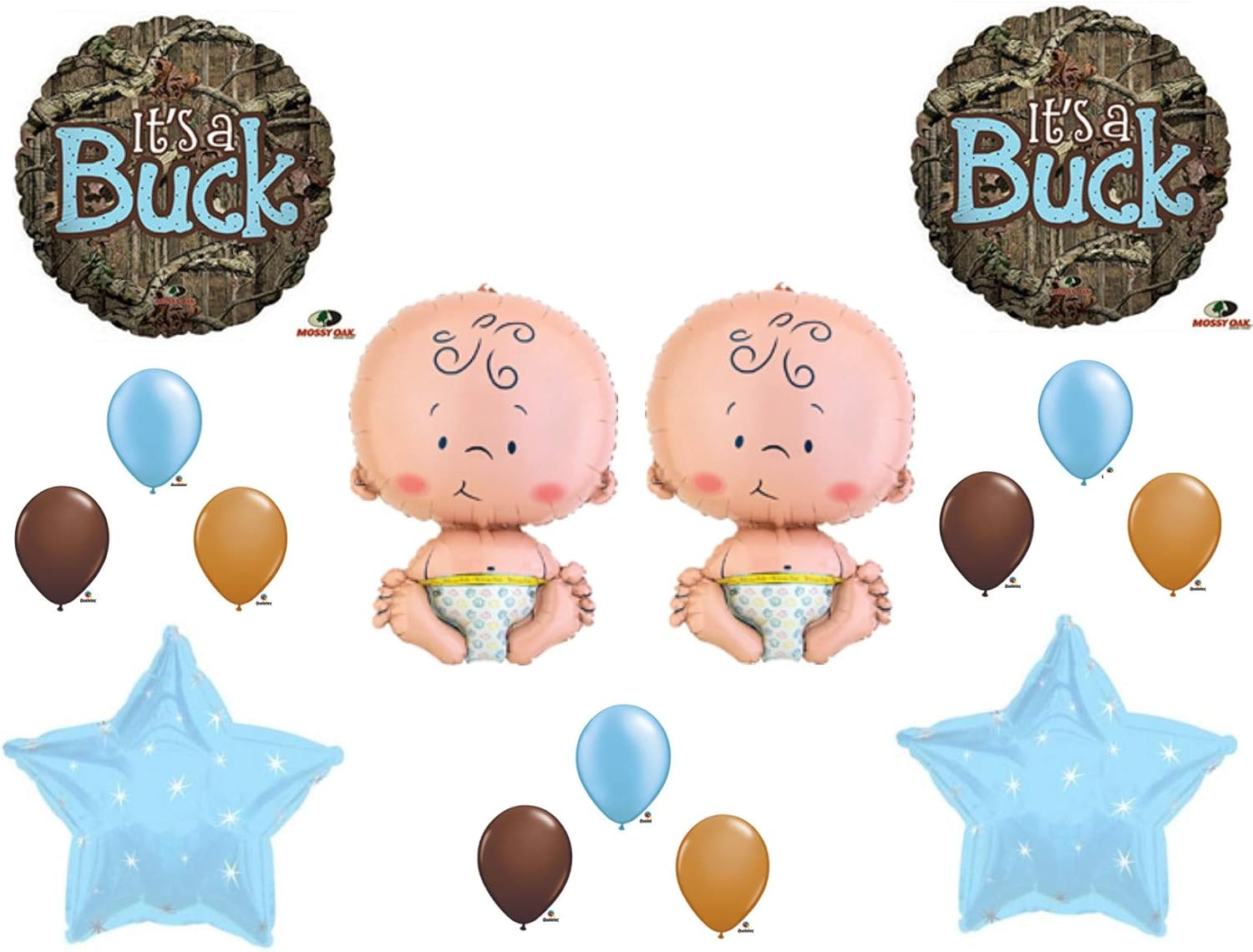 Amazon Com Twins It S A Buck Baby Boy Balloons Decoration
