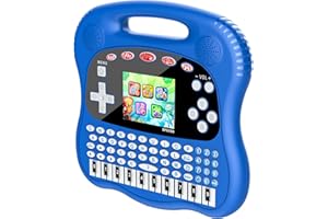 GUAIYEYEAP Interactive Early Learning Tablet - Educational Toys for Ages 2+ - Abc's, Words, Shapes, Numbers, Games, Music - Encourages Independent Play - Electronic Toys Gifts (Blue)