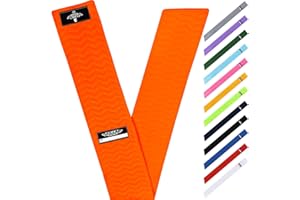 Exxact Sports Streamer Towel Football with Hook & Loop Fastener, Ultra Light Quarterback QB Orange Football Towel to Clean Hands, Visor, Gloves - Highly Absorbent, Quick-Dry (Orange)