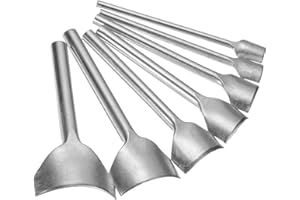 uxcell 7pcs Arc-Shaped Leather Punch, 10mm-40mm, Leather Cutter Arch Curve, Belt End Cutter, Iron Flatter Curve Punch Tool fo