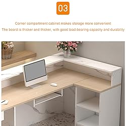 Office Reception Desk with Counter - Sturdy Front