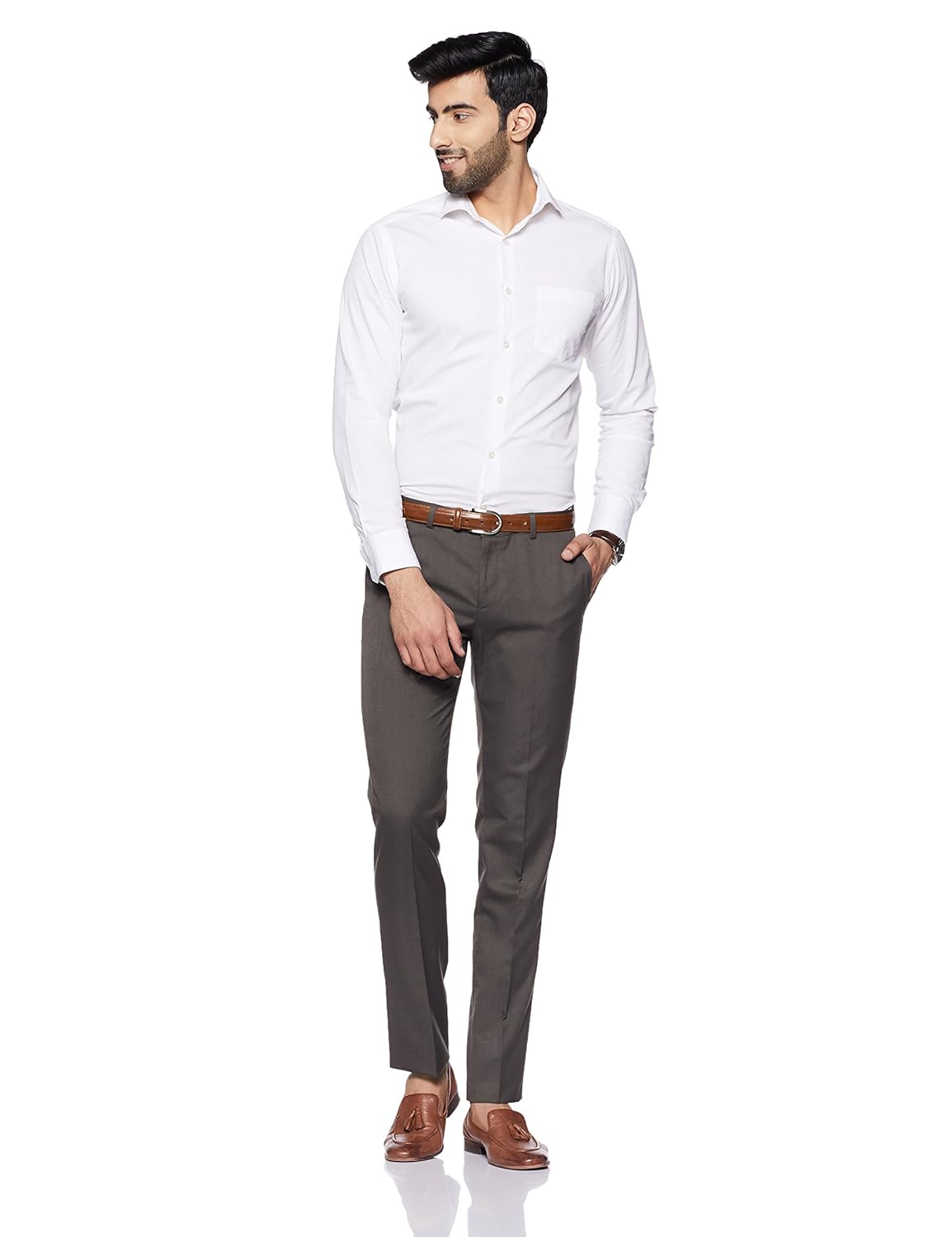 blackberrys men's slim fit formal trousers