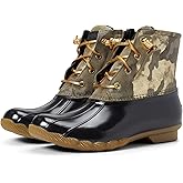 Sperry Women's Saltwater Snow Boot, Olive Camo, 6