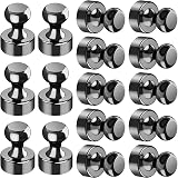 Grtard 16Pcs Neodymium Refrigerator Magnets Whiteboard Push Pins 16mm