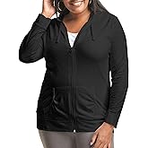 Just My Size Women's Full Zip Jersey Hoodie