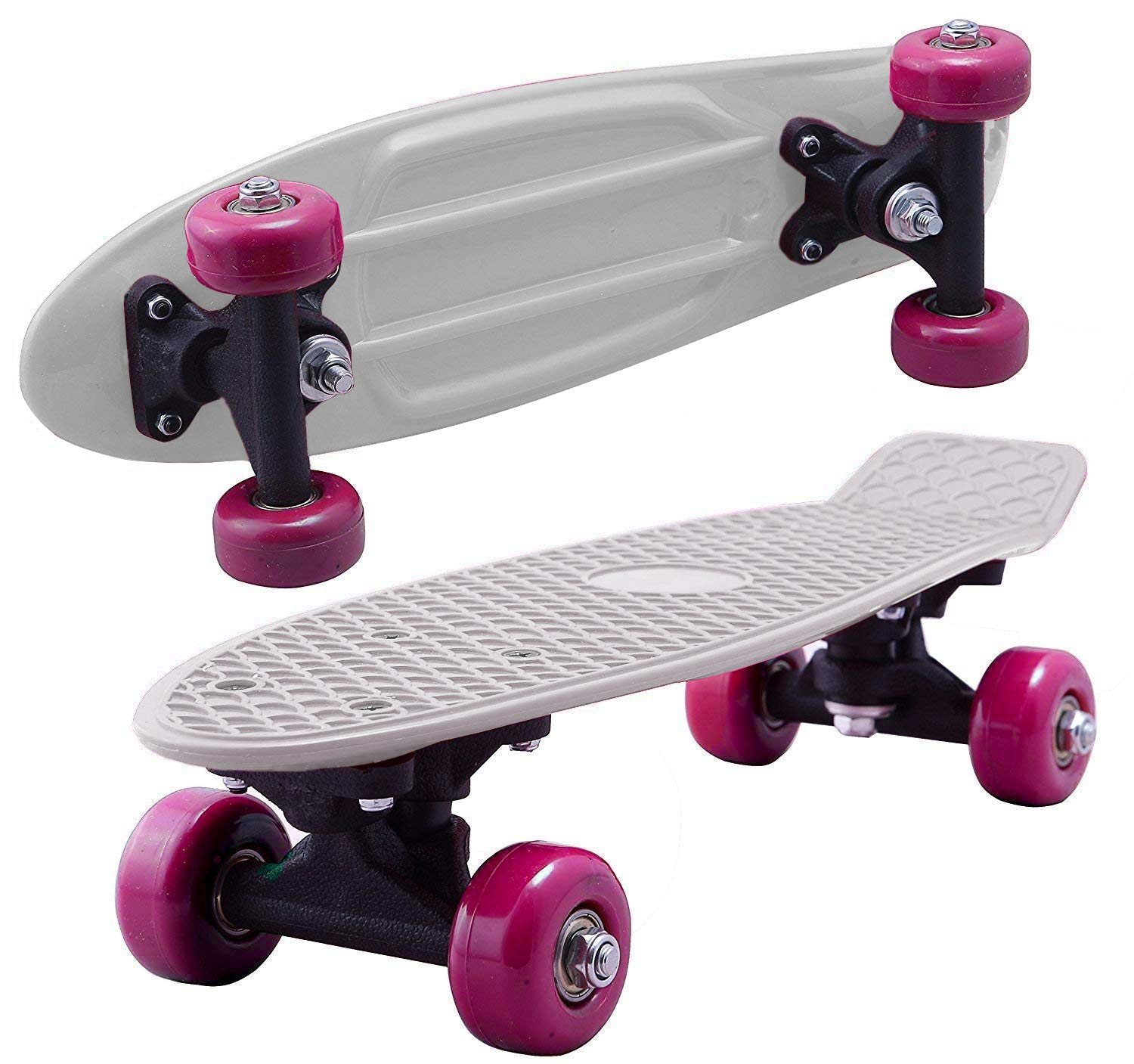 NOVICZ Strong Plastic Skating Board Skate Board 1166 (White) Amazon.in Baby