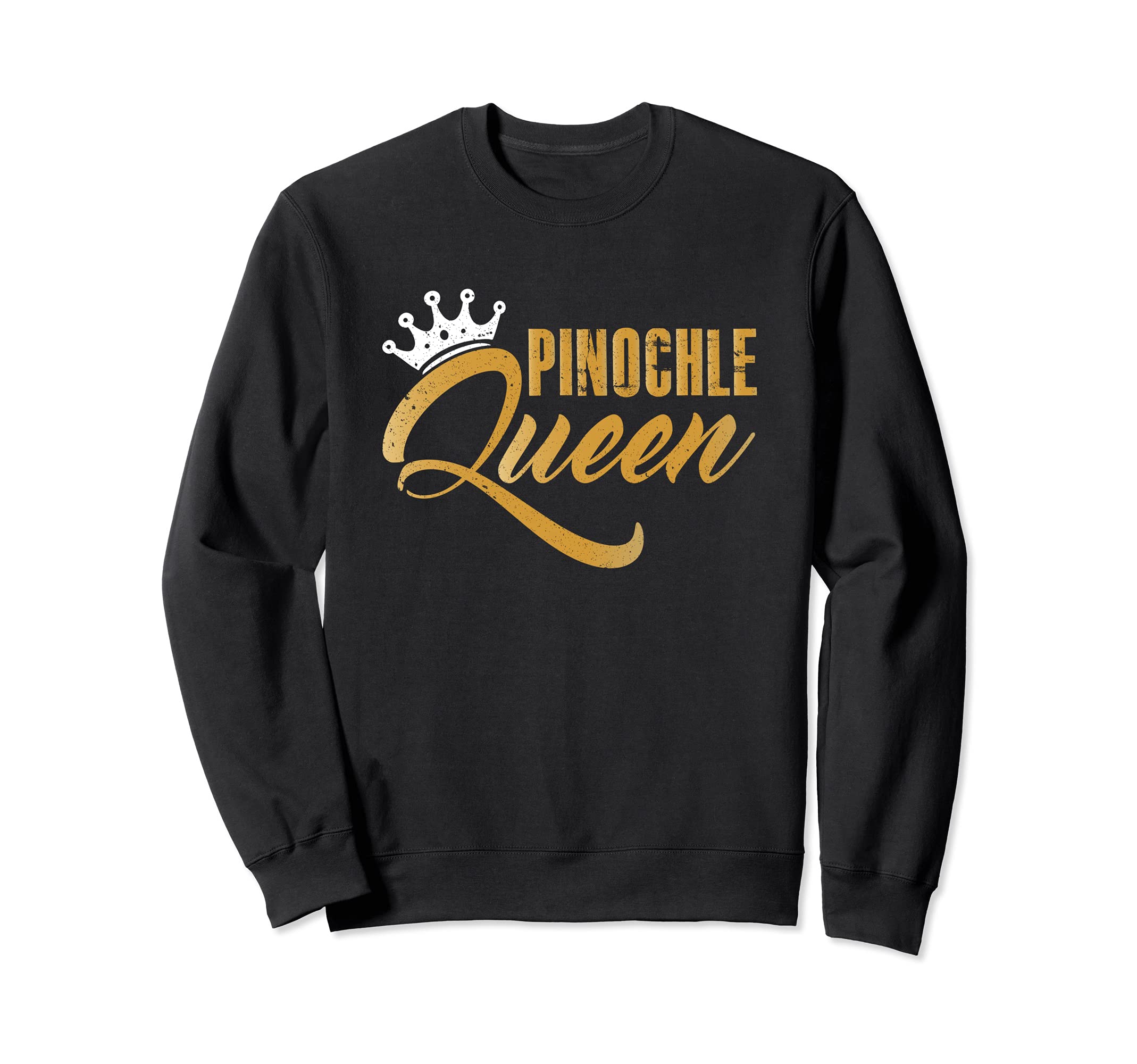Pinochle Queen Card Game Gamer Player Trick-Taking Sweatshirt