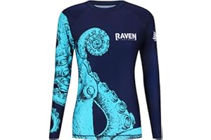 Raven Fightwear Women's Kraken Octopus Rash Guard MMA BJJ