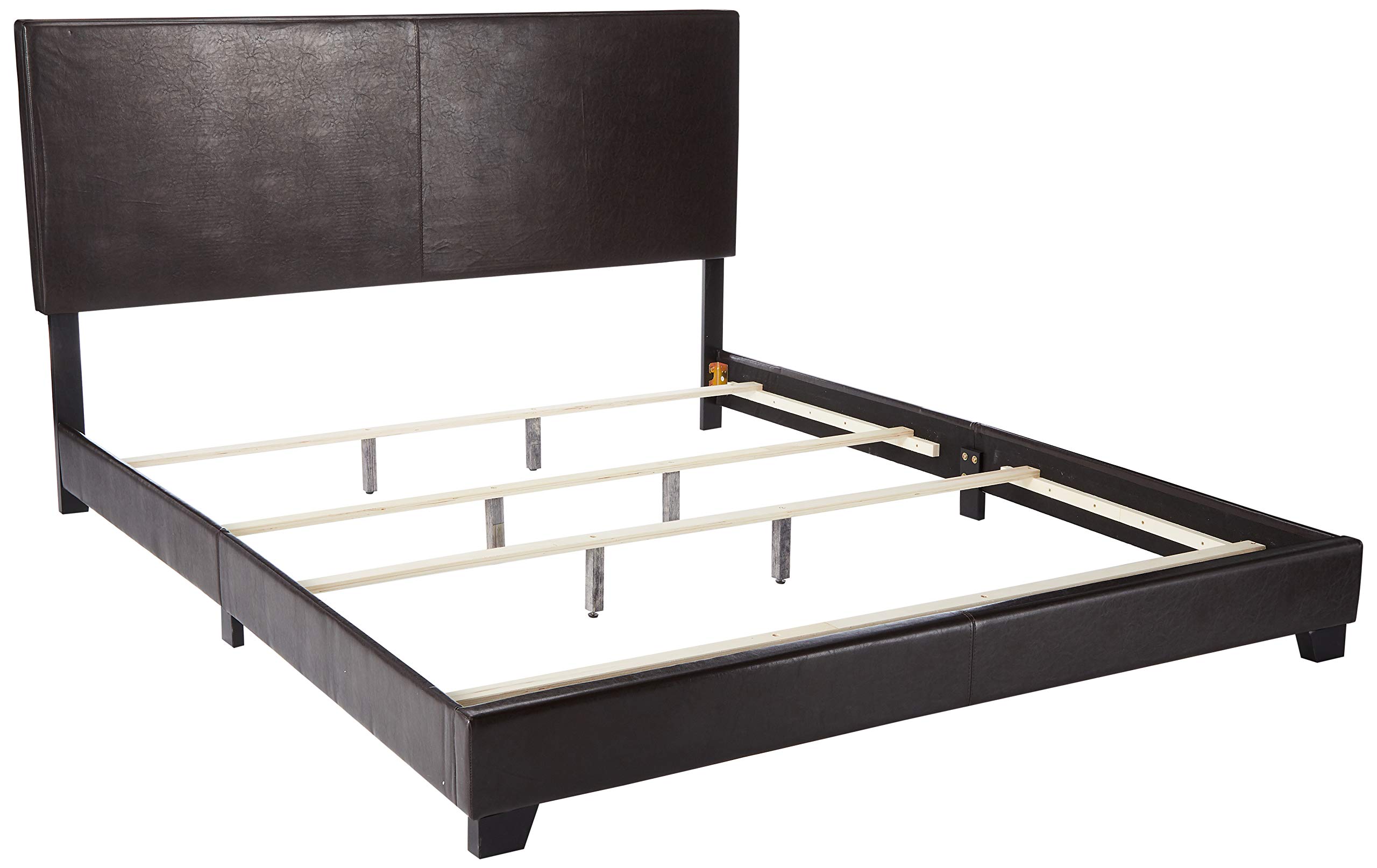 Coaster Home Furnishings Upholstered Bed, 76.5"W x 91.25"D x 45.75"H, Brown