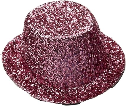 black glitter top hat