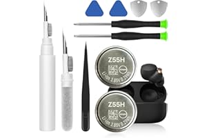 OHZHAO 𝟮𝟬𝟮𝟰 𝗡𝗲𝘄 𝗨𝗽𝗴𝗿𝗮𝗱𝗲𝘀 2pack Z55H 75mAh Battery, Compatible for Sony Headset WF-1000XM4, Truly Wireless Earbud Noise Cancelling Headphones Premium 3.85V Battery with Installation Tools Kit