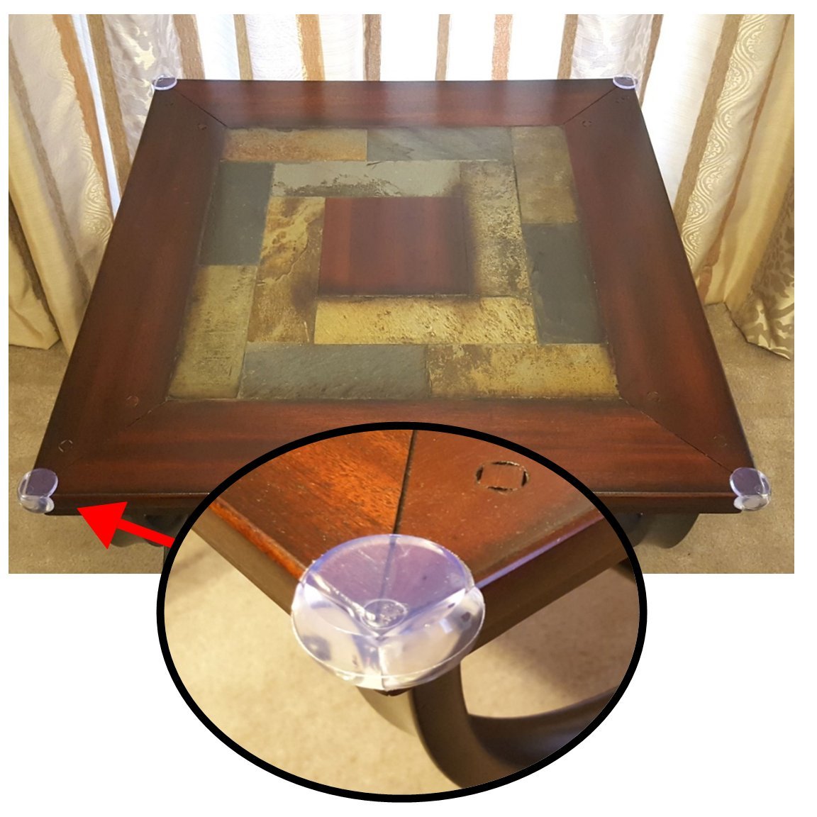 Product Clear Table Corner Guards 12 Pack with 3M Adhesive Nosh Gadgets