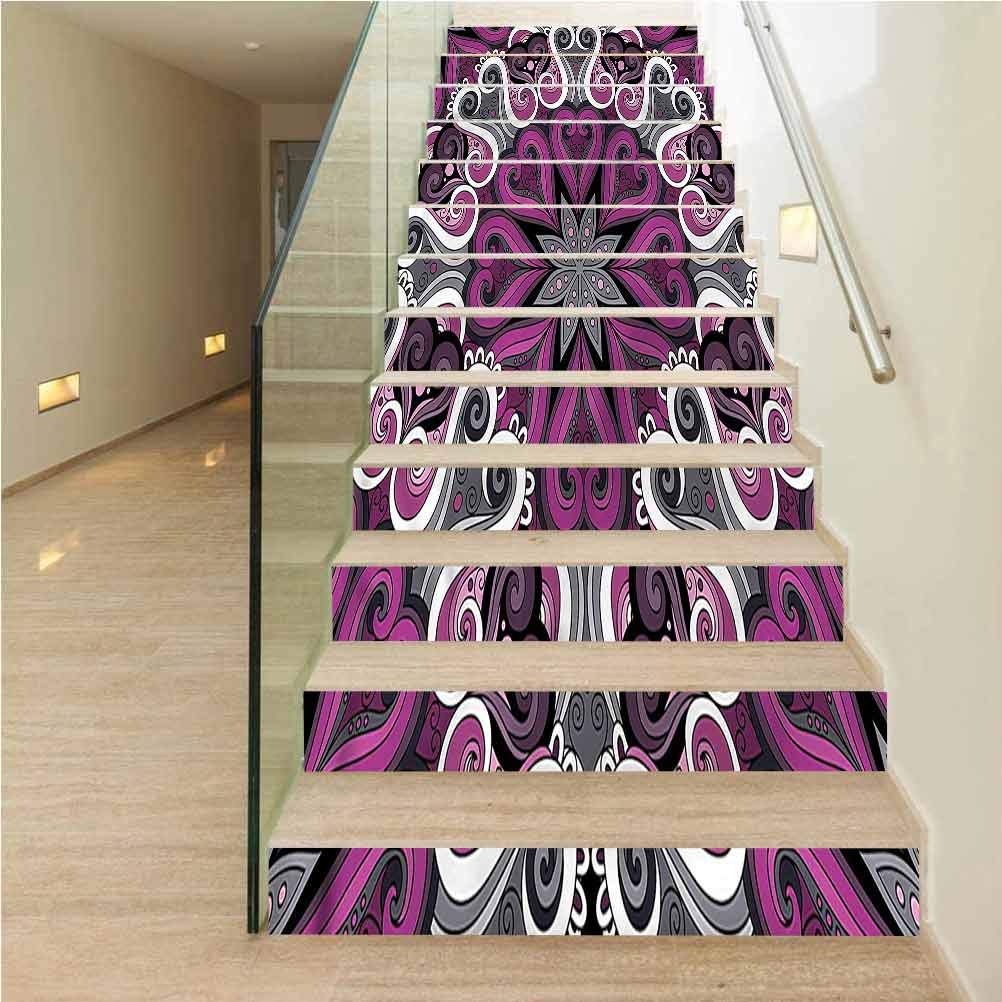 Stair Riser Refurbished Stair Treads Decals, Abstract