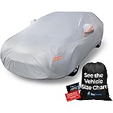 EzyShade Car Cover Waterproof All Weather. See Vehicle Size-Chart. Size A4 | Outdoor Car Covers for Automobiles. Rain Sun Snow UV Dust Protection. Sedan, Hatch, Wagon, SUV - See Vehicle Size Chart