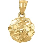 Jewels By Lux 10kt Yellow Gold Womens Nugget Fashion Charm Pendant