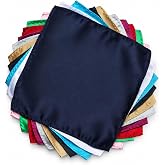 Pocket Squares for Men 10 Pack Mens Pocket Squares handkerchiefs Set Assorted Colors