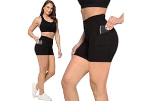 SATINA High Waisted Leggings for Women - Capri and Full Length Yoga Pants - Buttery Soft Workout Leggings with Tummy Control