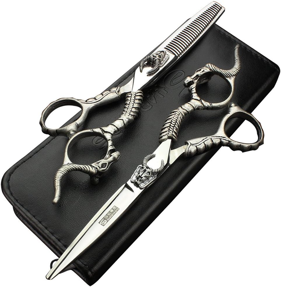 5.5 inch 16.5cm professional hairdresser scissors high hardness steel hair cut and thinning haircut dedicated cut