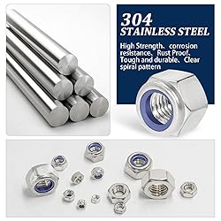 Vifmy Metric Hex Nuts&Locknuts Assortment
