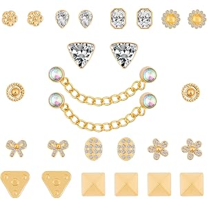 ENGCKSHI Bling Croc Shoe Charms for Women,Shoe Decoration for Adults