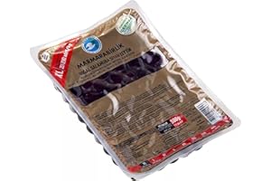 Marmarabirlik Black Olives, Turkish Pickled Olives, Hand-Picked, Healthy Snacks, Mediterranean Flavor, Ideal for Salads, Mezze and Snacking, Vegan, Kosher and Halal, Large, 17.6oz (500g)